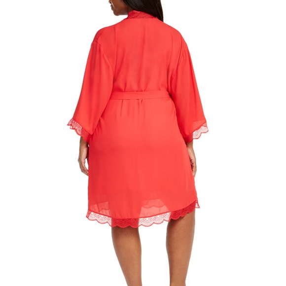 I.N.C. International Concepts Lace Trim Chiffon Wrap Rope Sz 2X - Picture 2 of 4
